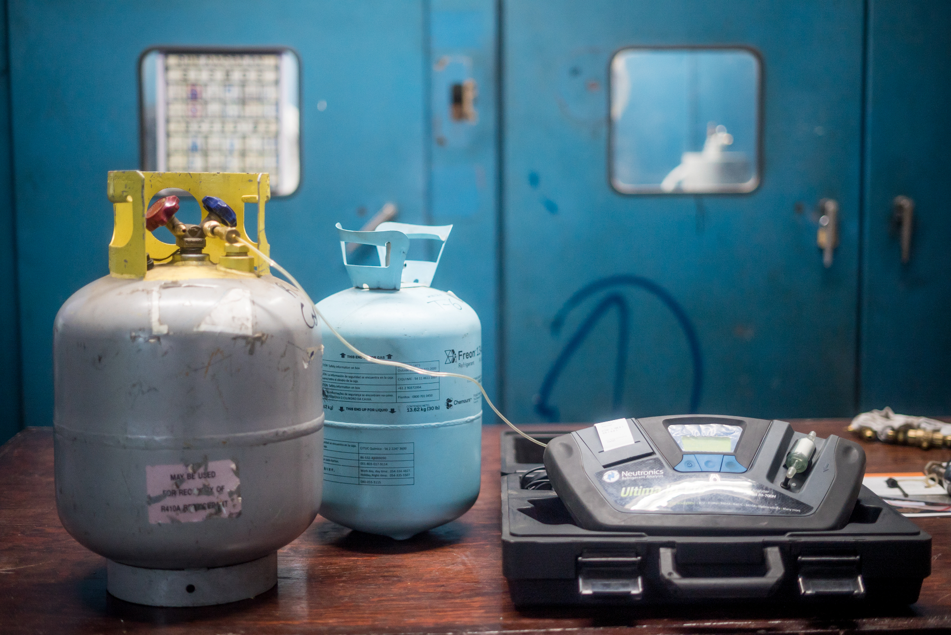 Cilindros de gas refrigerante industrial para sustitución de R-22