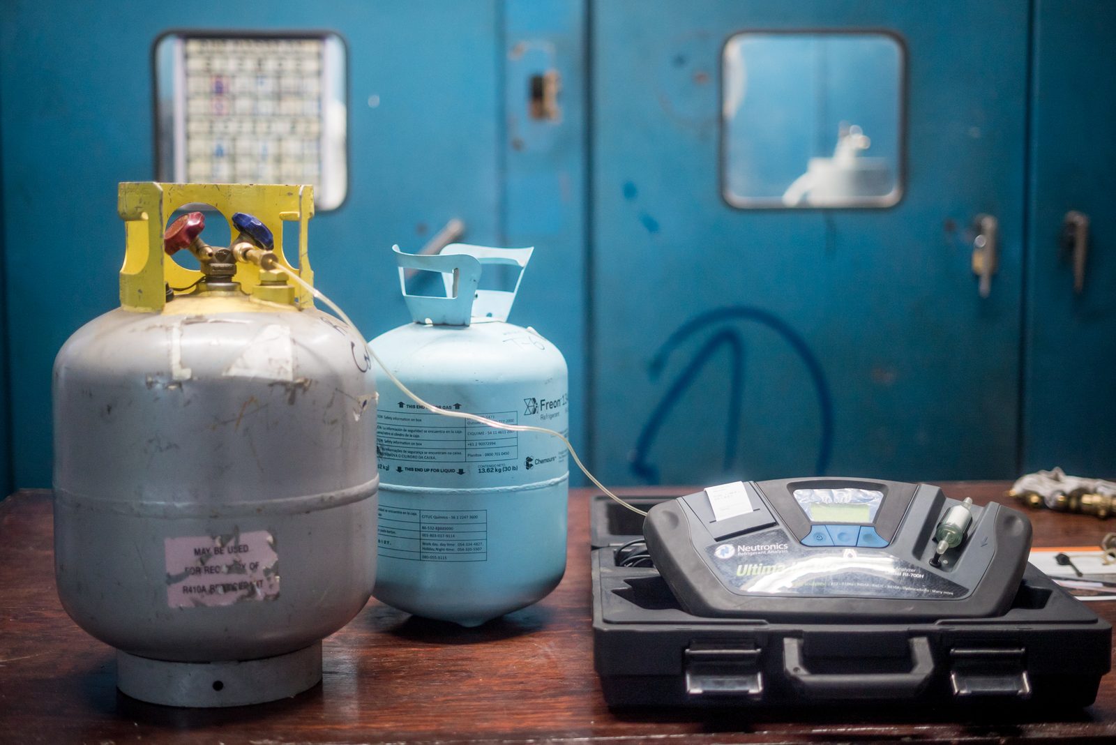 Recuperación de refrigerante con identificación de gas mediante analizador, ECOSAVE del Norte