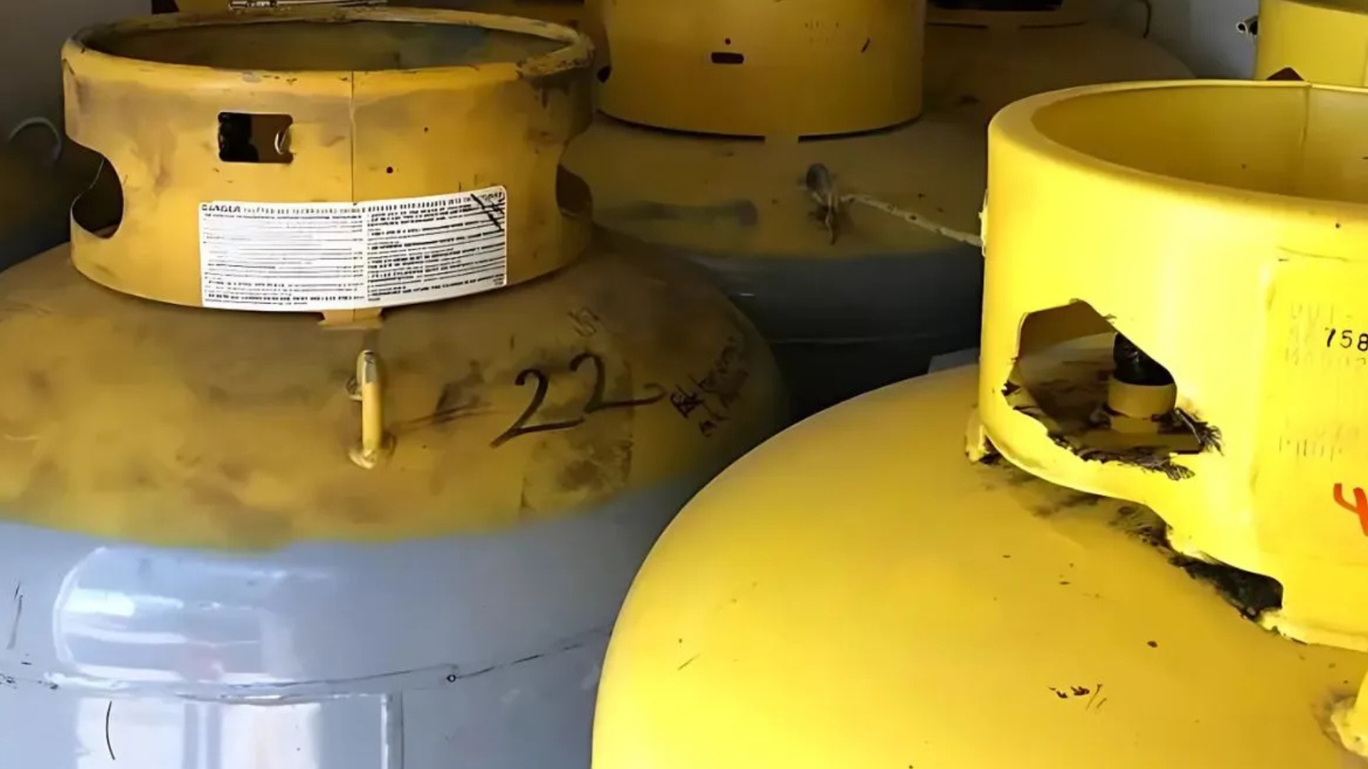 Acopio de cilindros de refrigerante con control documental